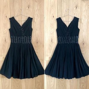 50’s VTG Black Sequin Cocktail Dress